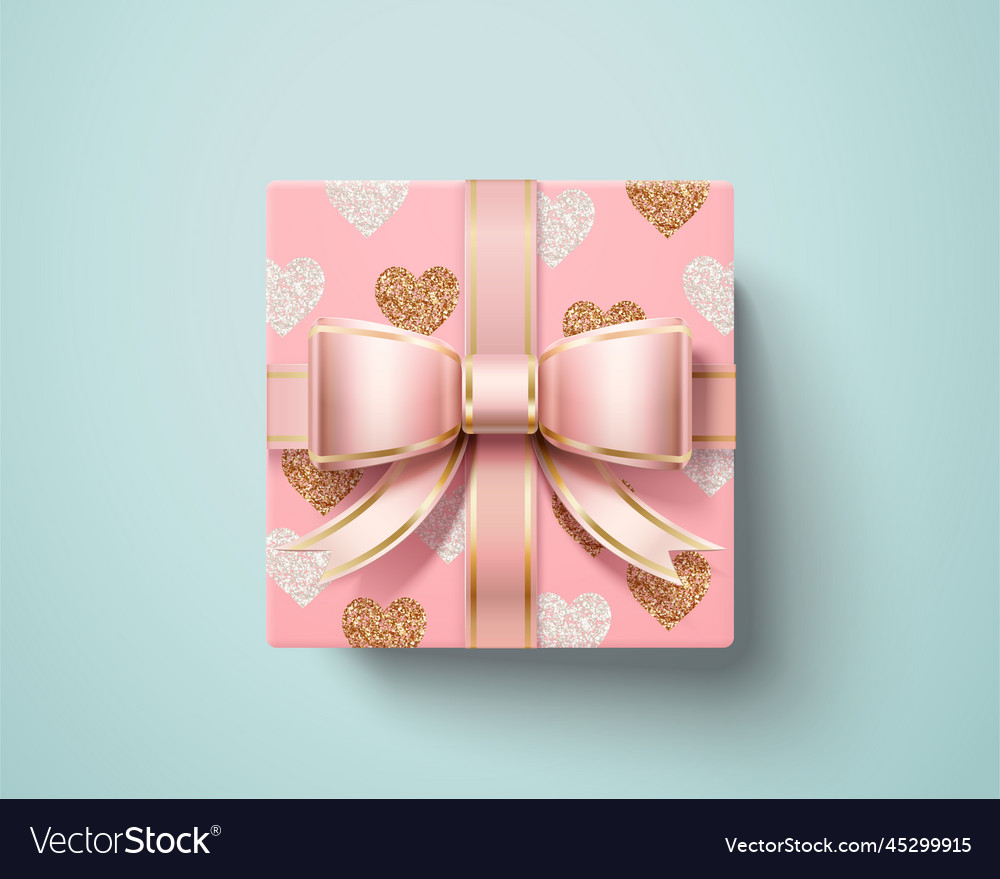 Valentine gift box Royalty Free Vector Image - VectorStock