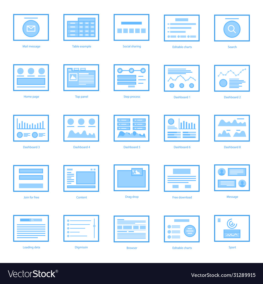 Web template icons bundle
