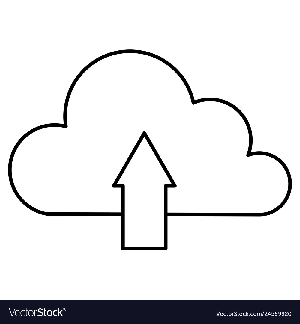 Cloud computing with arrow upload