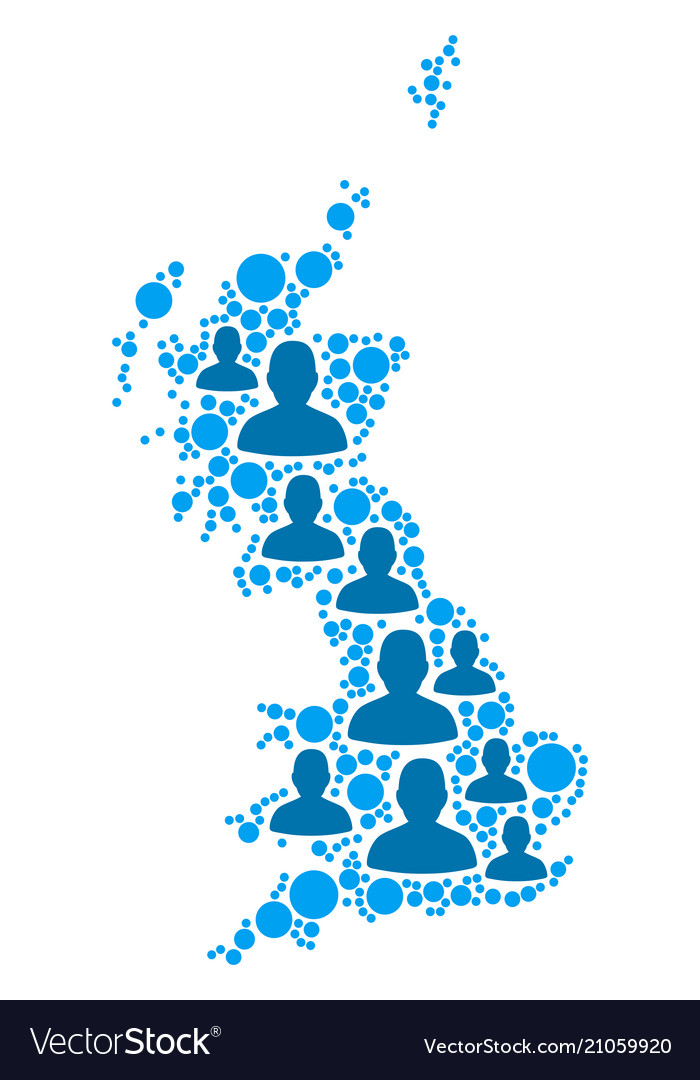 Großartig britain map Bevölkerung demographics