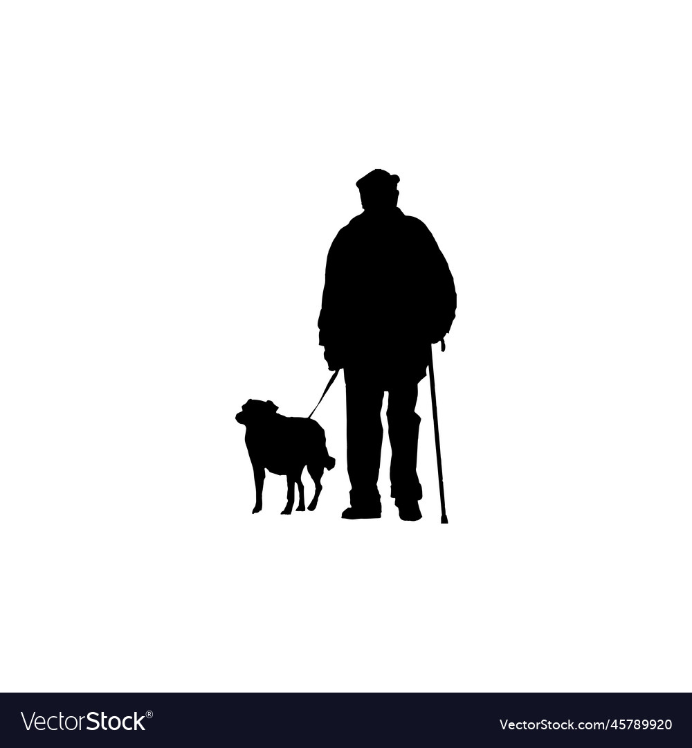 Guide dog icon simple style project Vector Image Guide dog icon simple style project