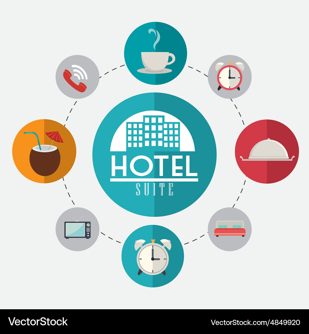 Hotel design Royalty Free Vector Image - VectorStock