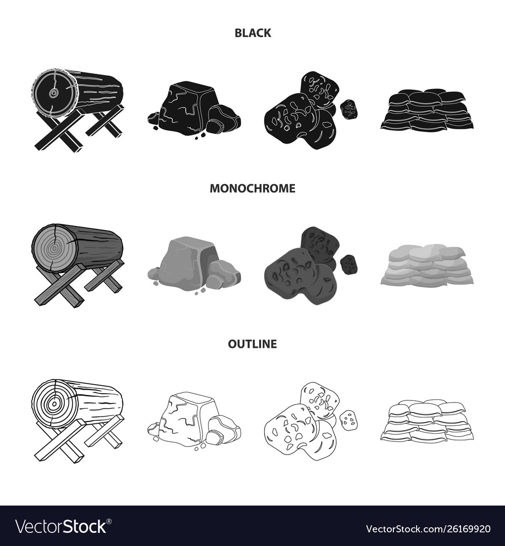 Isolated object material and cement sign set