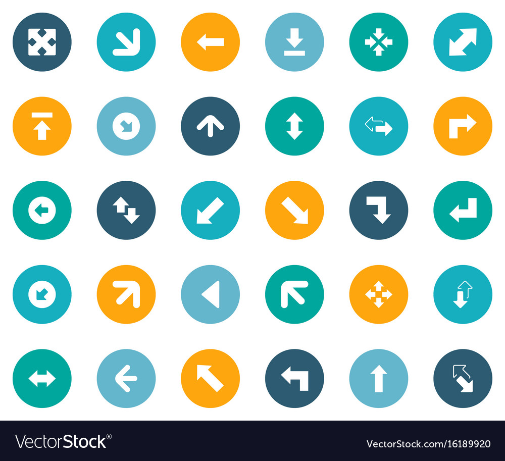 Set von einfachen Symbolen
