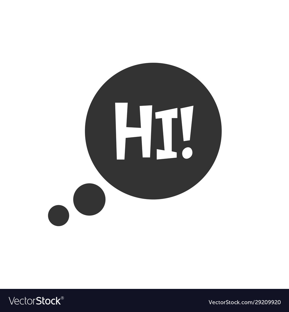 Speech bubble with short message icon