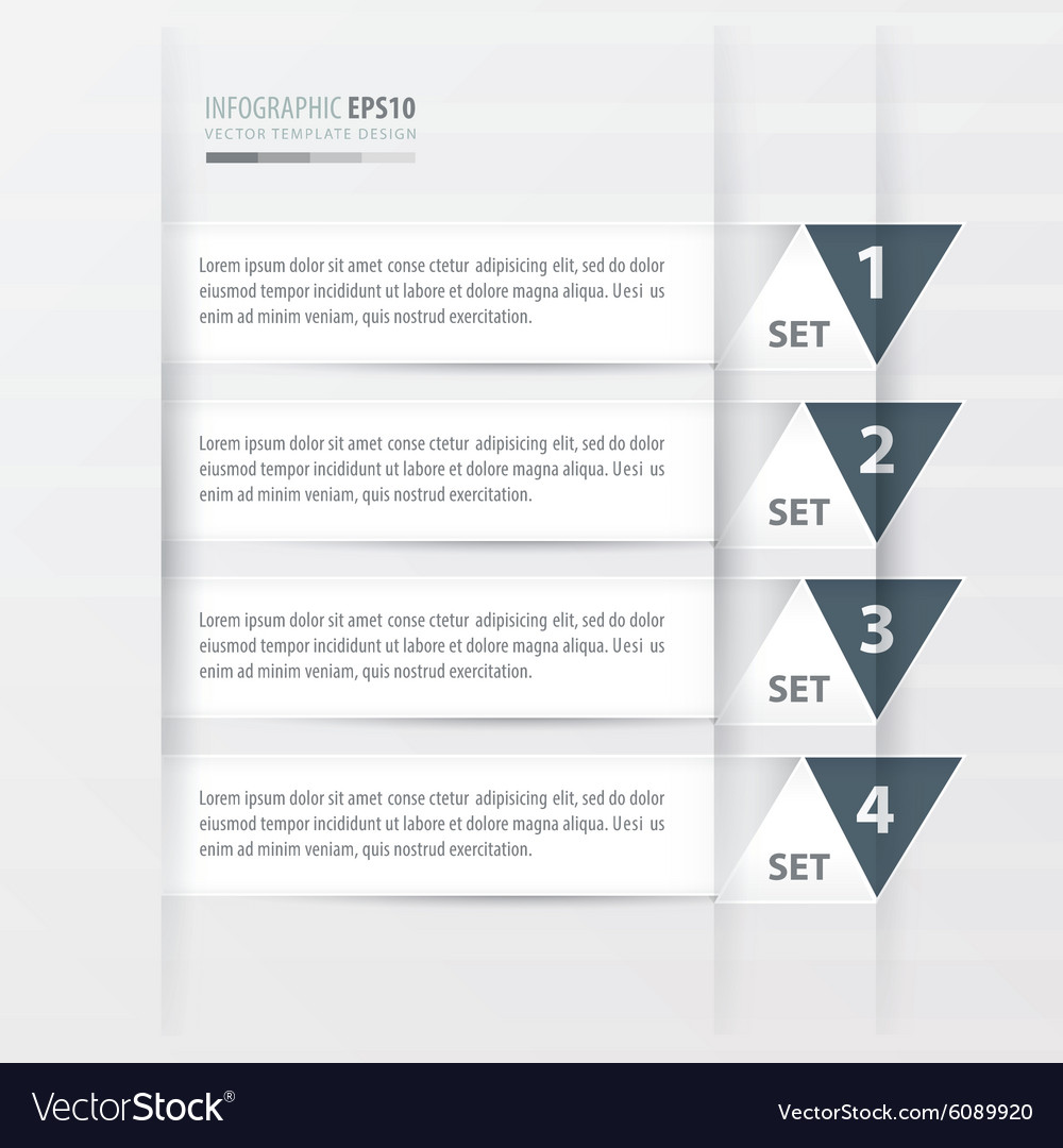 Dreieck moderne Infografiken Banner weiße Farbe