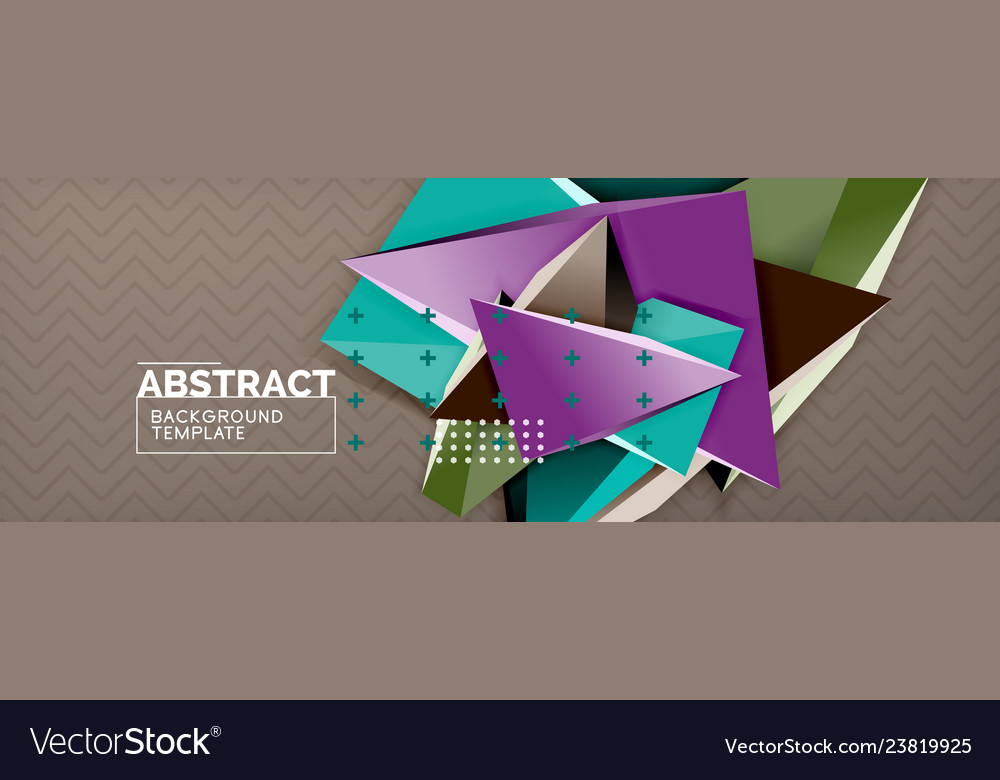 3d triangular shapes abstract background