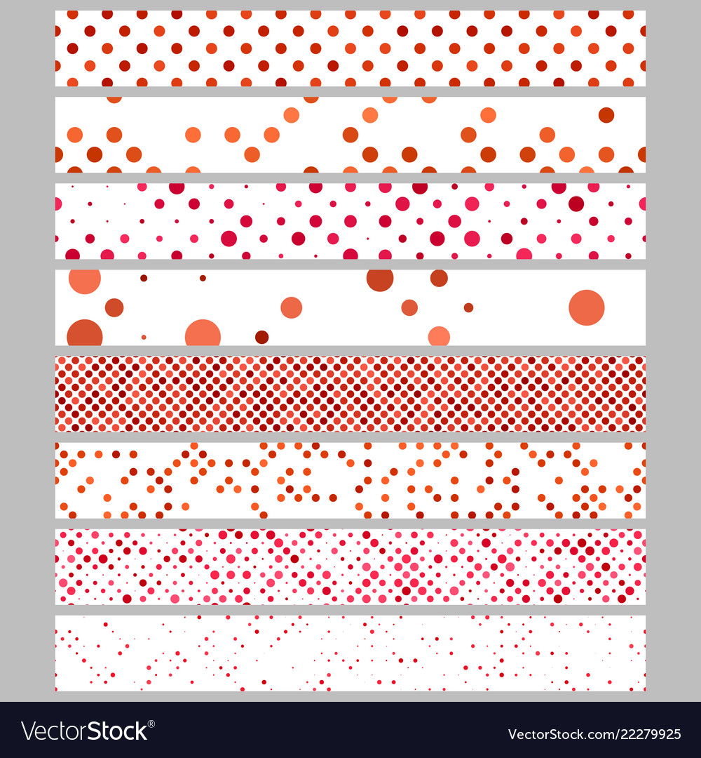 Abstract circle pattern web banner background set