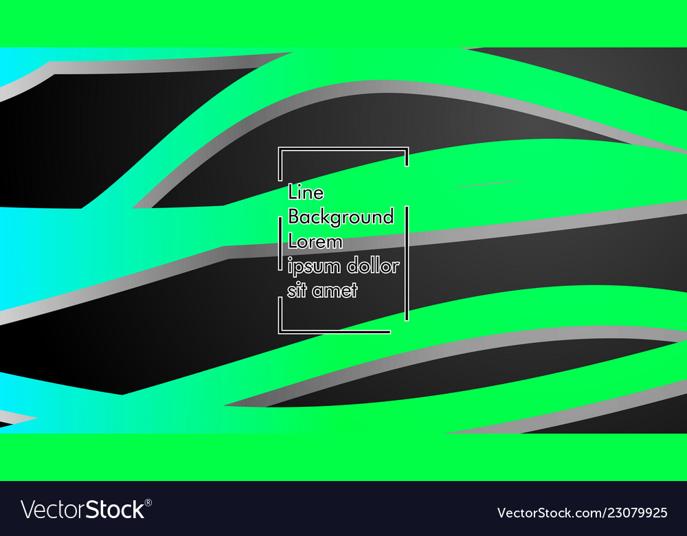 Abstract wave background with green gradient vector image Abstract wave background with green gradient