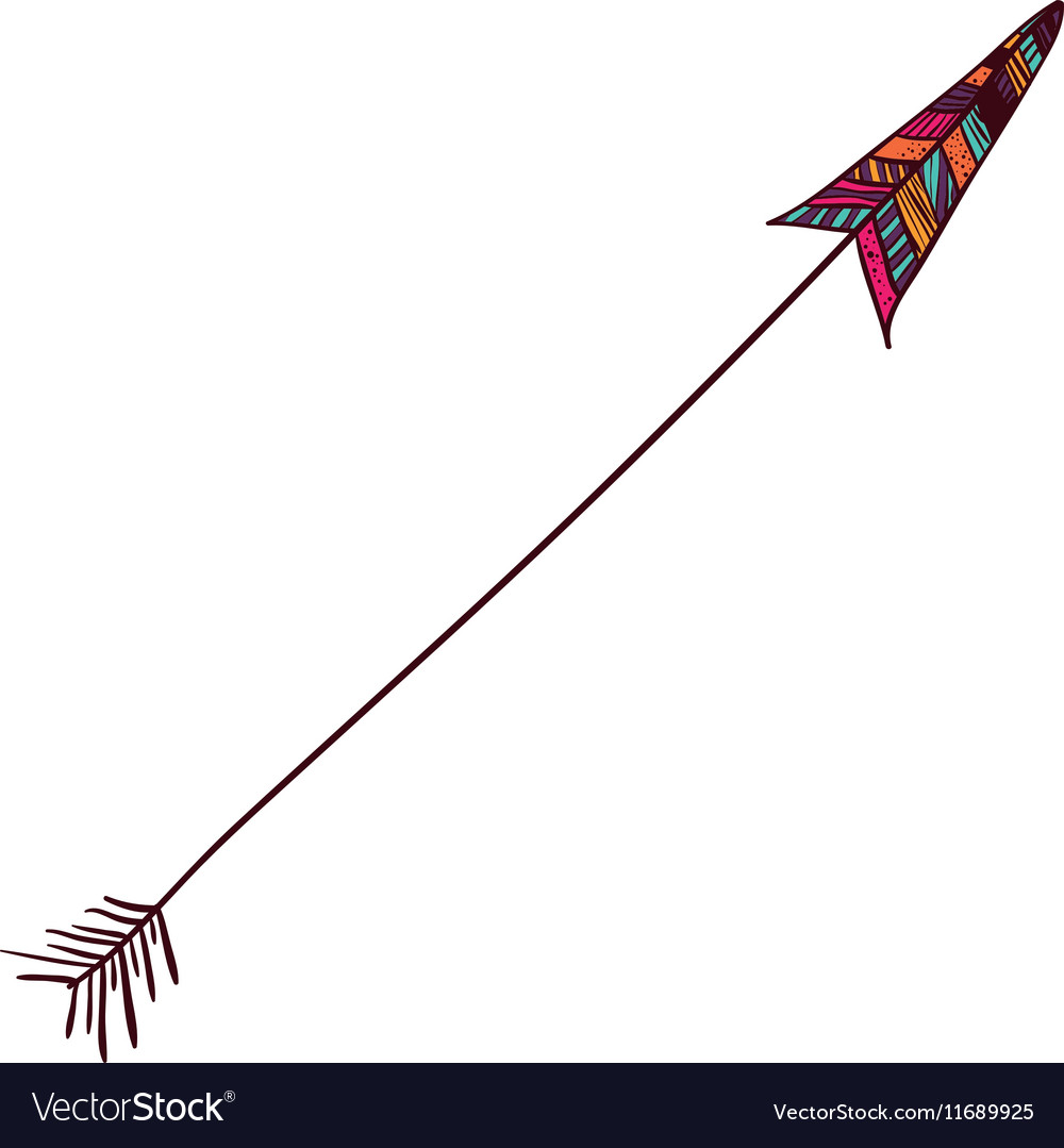 Arrow of boho style design