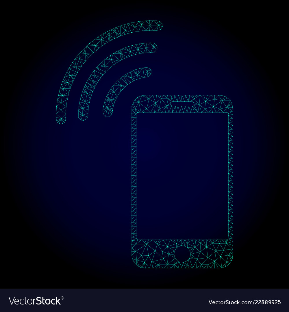 Handy-Signal Polygonrahmen-Netz