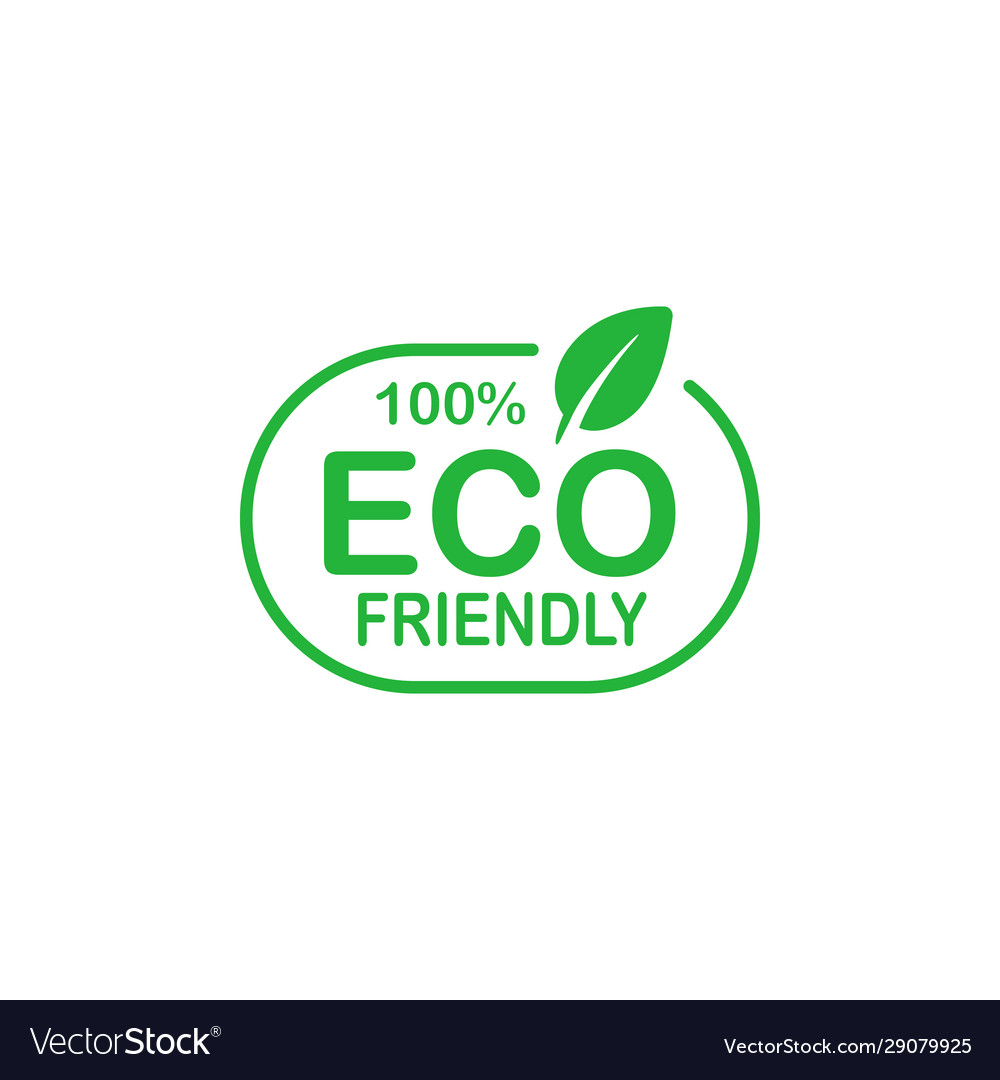 Eco Badge - Green Leaf Tree