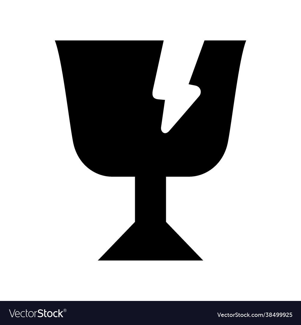Fragile icon vector image Fragile icon