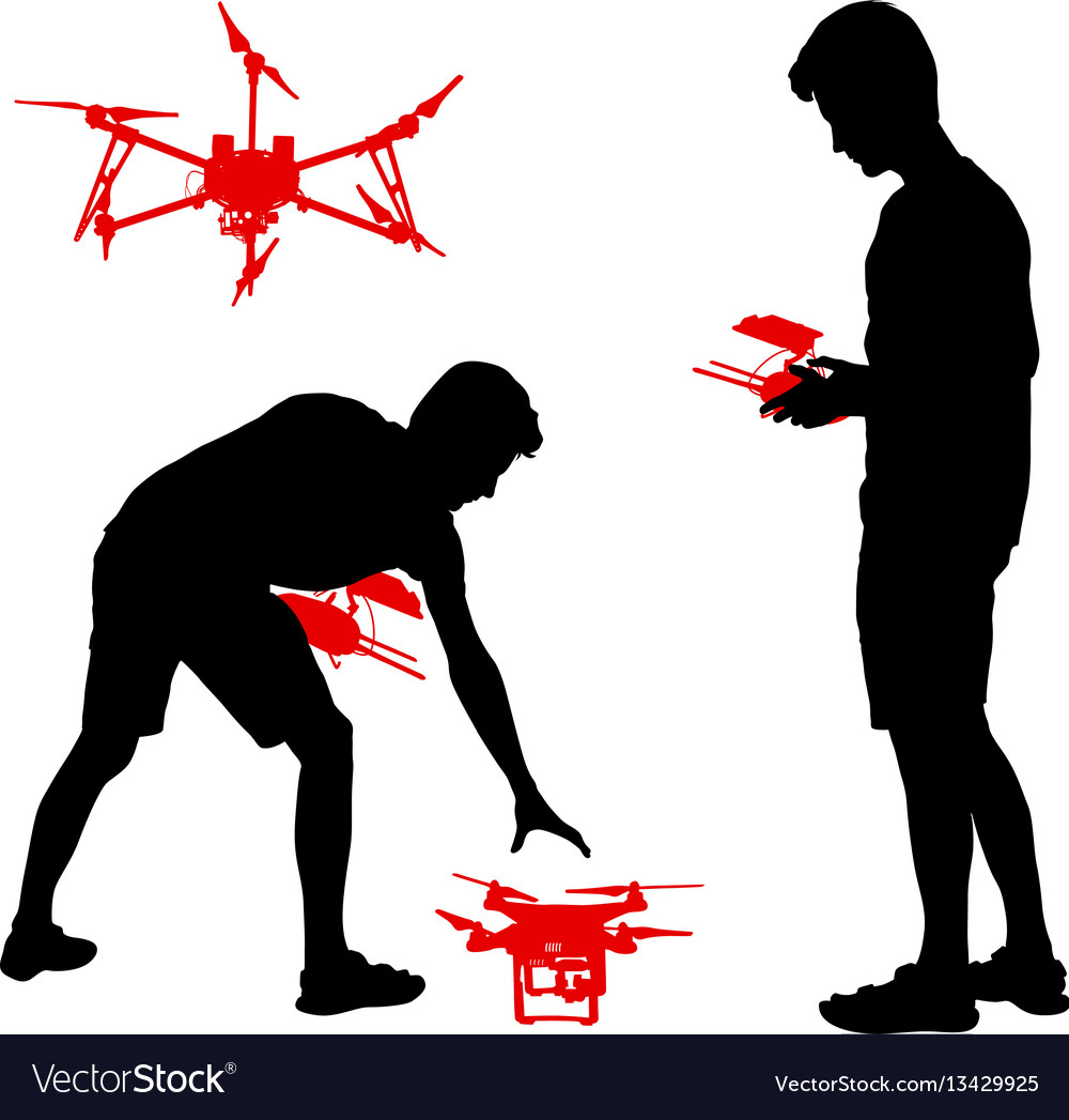 Man Operating Drone