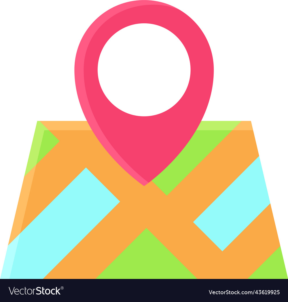 Map pin icon location and navigation