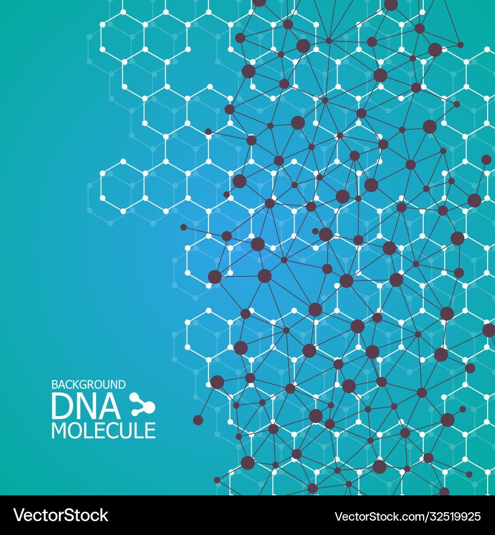 Molecules background eps 10 Royalty Free Vector Image
