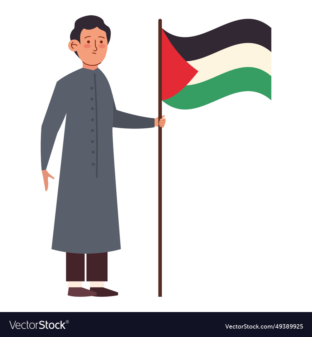 Palestine save persons protest Royalty Free Vector Image