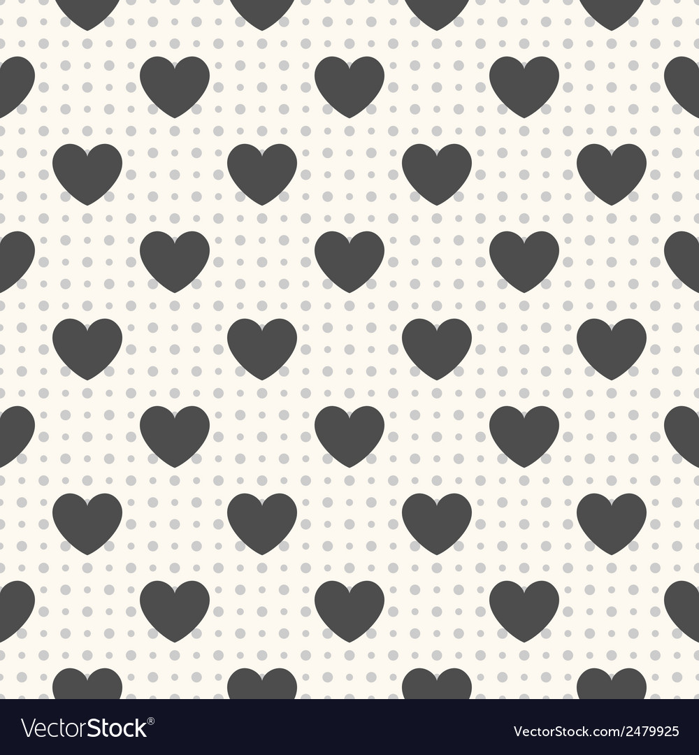 Seamless geometric pattern with hearts Royalty Free Vector