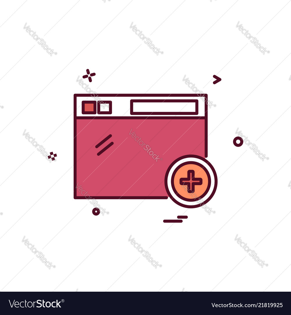 Web layout icon design