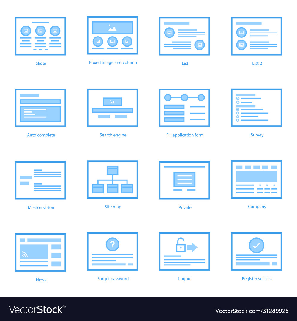 Web template icons bundle