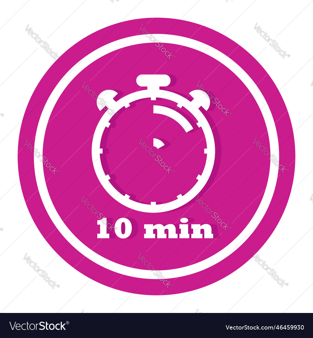 10 minutes timer clock icon timekeeper