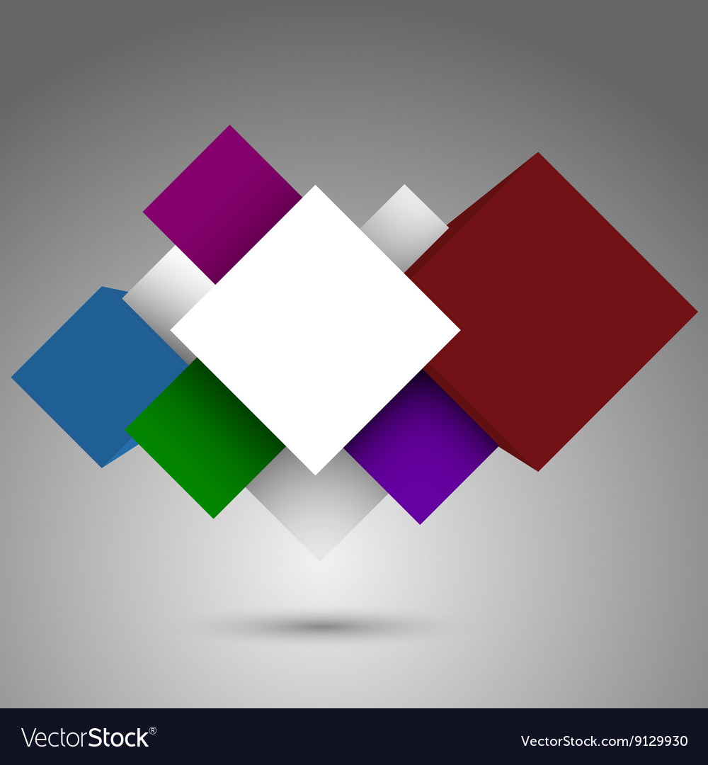 Abstract background with 3d cubes