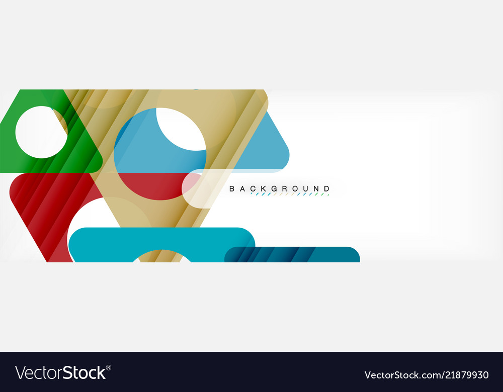 Circle and triangle abstract background vector image Circle and triangle abstract background