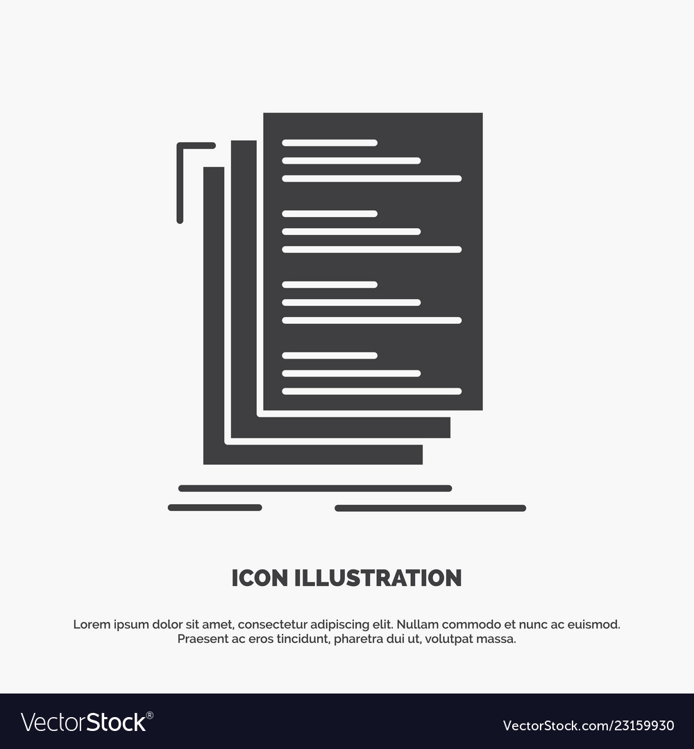 Code coding compile files list icon glyph gray