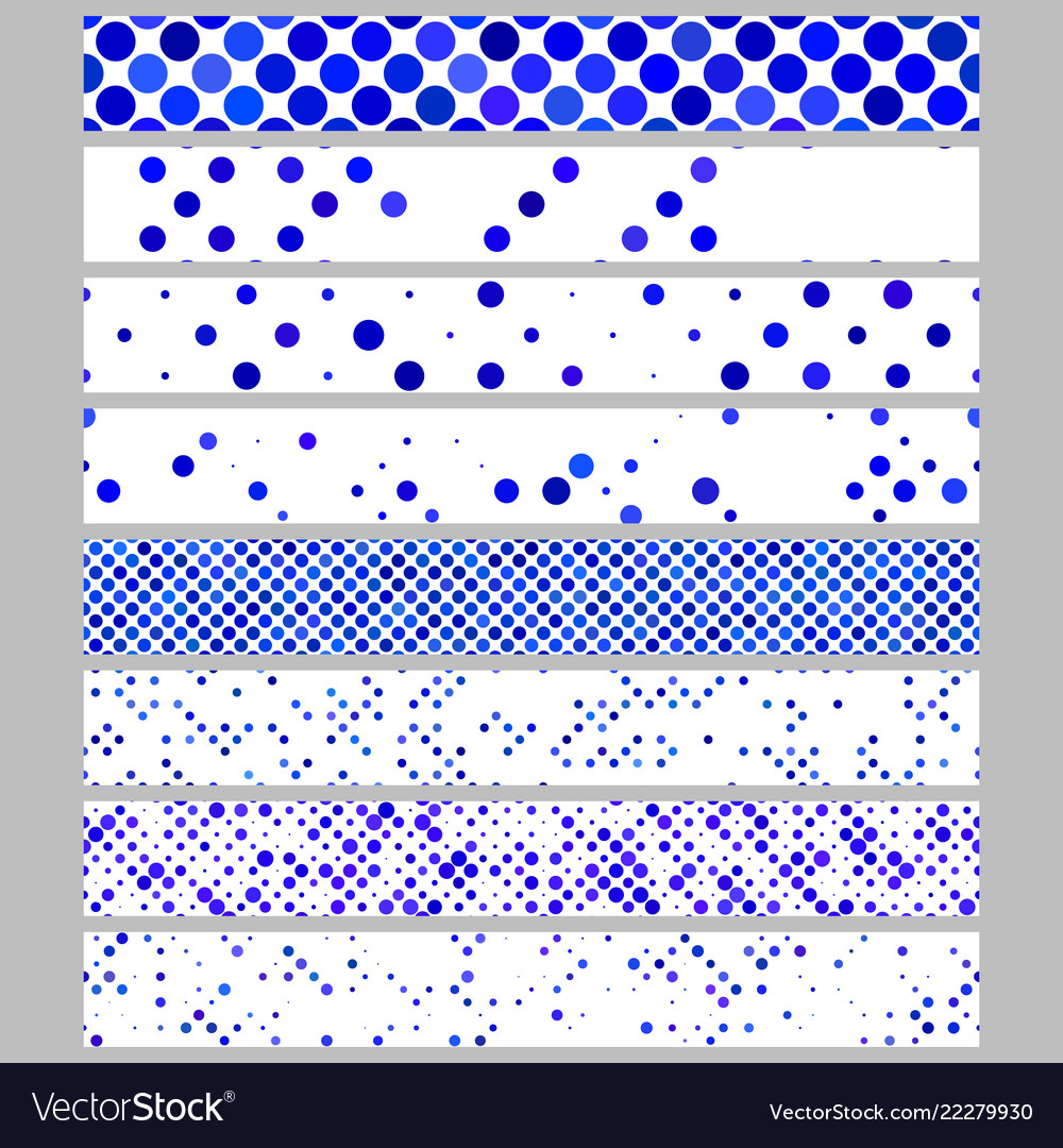 Color abstract dot pattern rectangular web banner