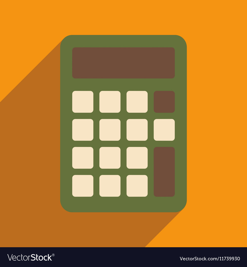 Flat with shadow icon and mobile application