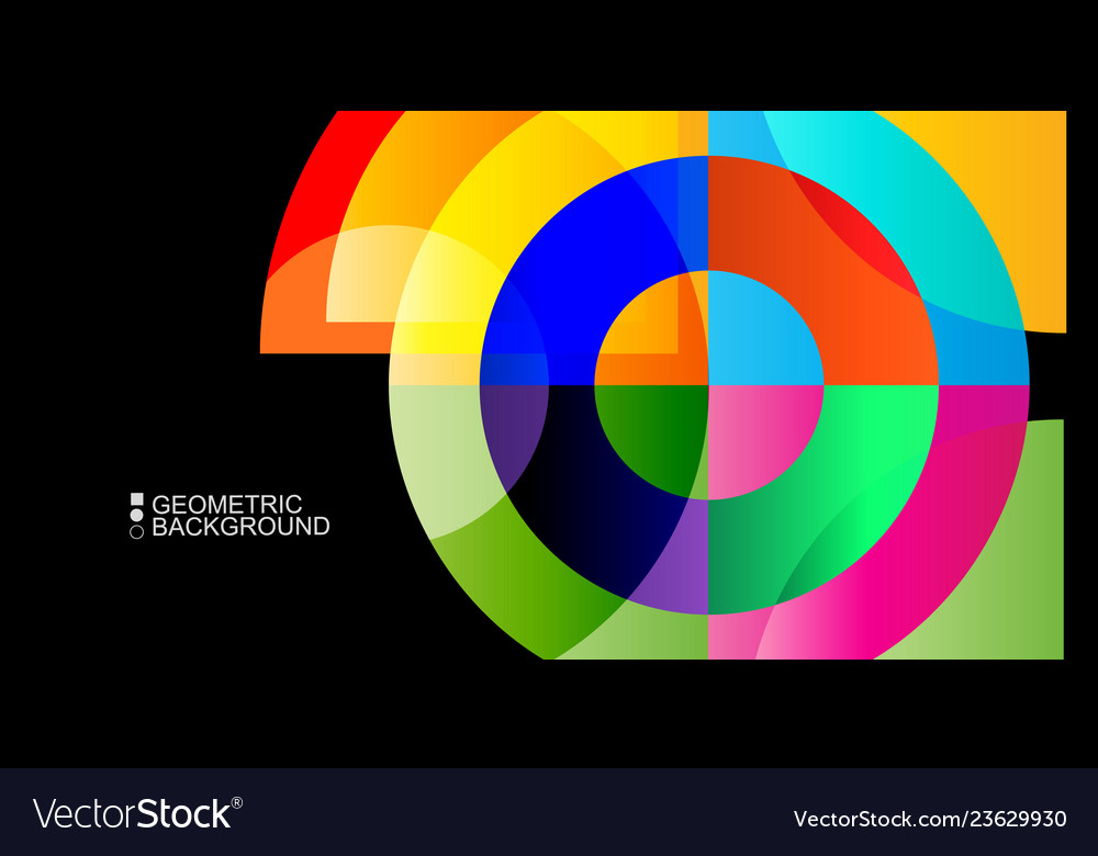 Geometric colorful abstract background Vector Image Geometric colorful abstract background