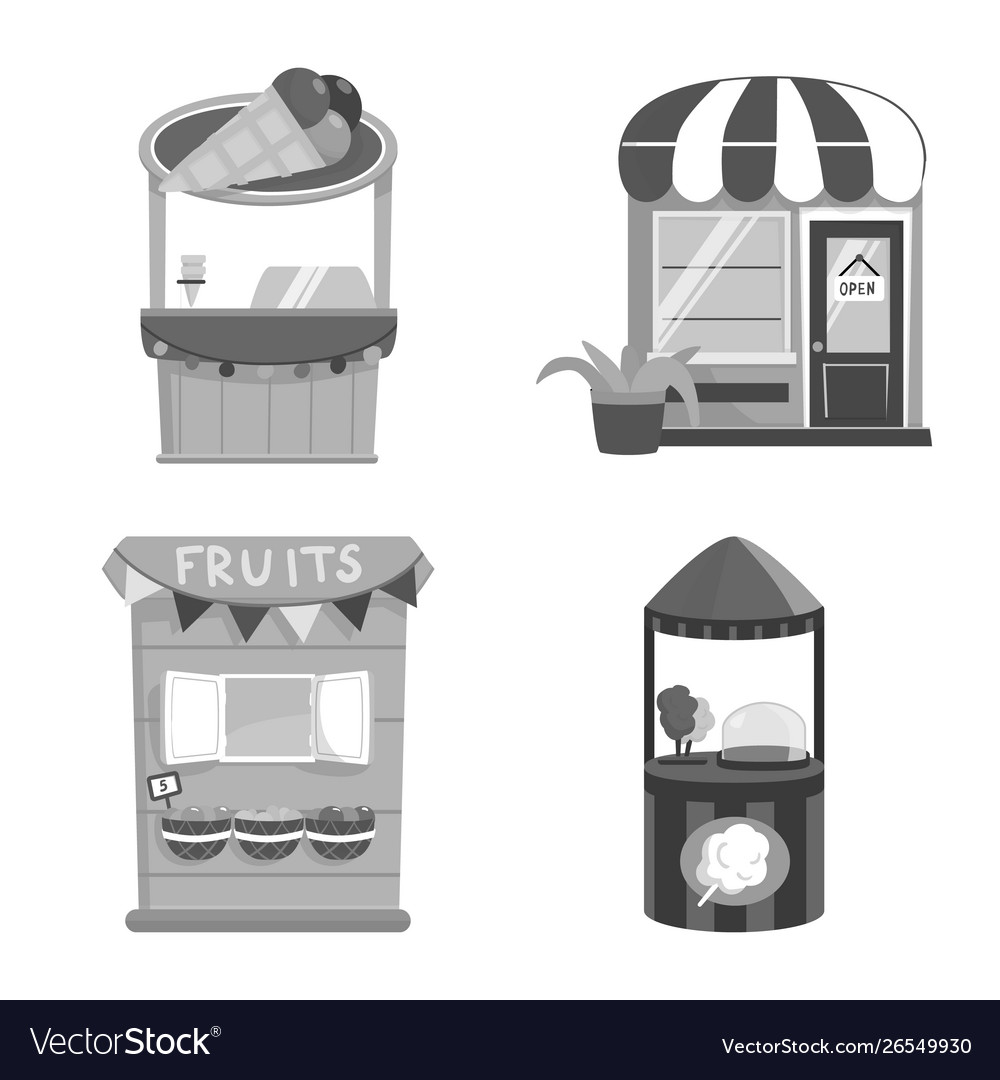 Isolated object service and storefront logo vector image Isolated object service and storefront logo