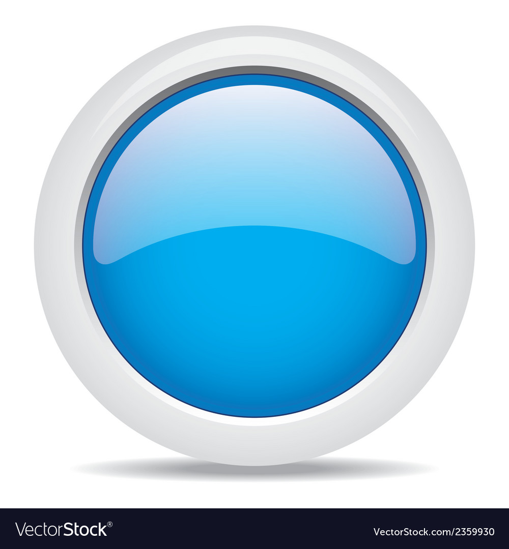 Popular Blue Color Web Button 3d Royalty Free Vector Image