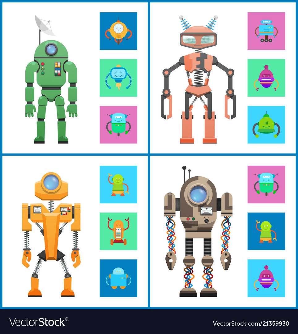 Robot set images collection
