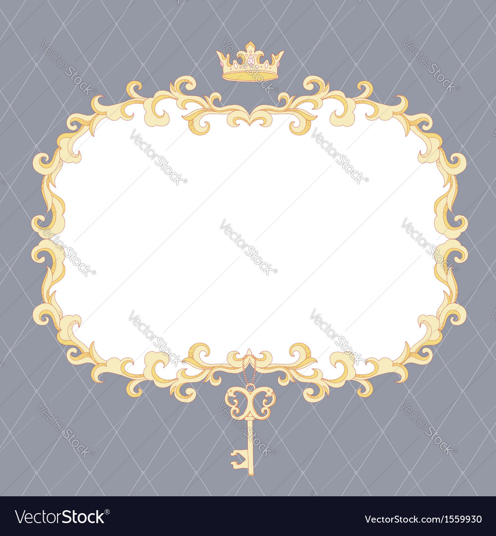 Royal frame Royalty Free Vector Image - VectorStock