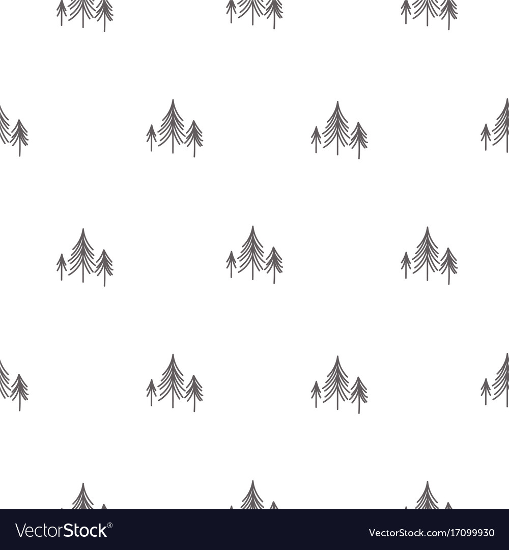 Scandinavian Forest Tree Pattern