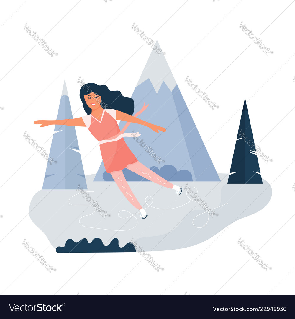 young girl skating on