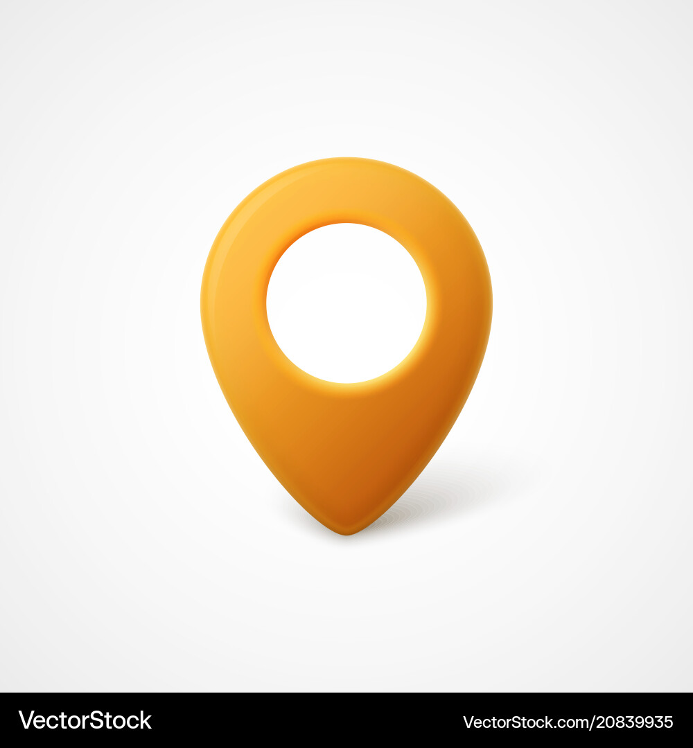 3d map pointer icon map markers Royalty Free Vector Image