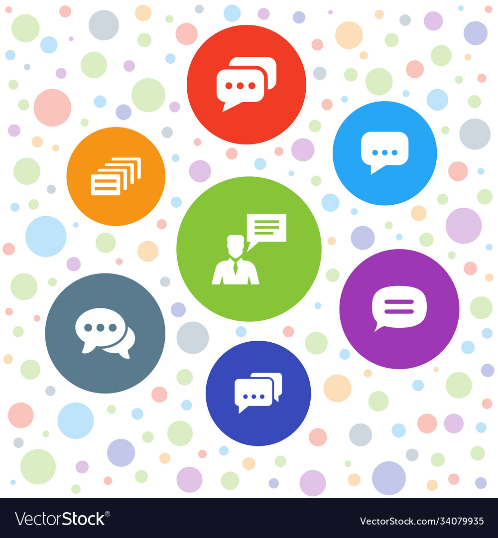 7 dialog icons