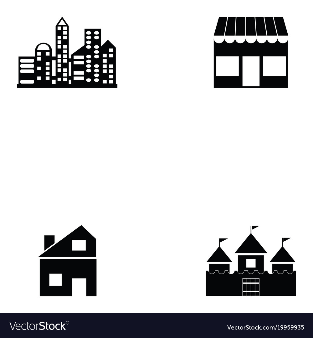 Building icon set