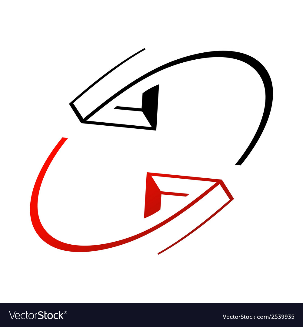 Interaction arrows sign