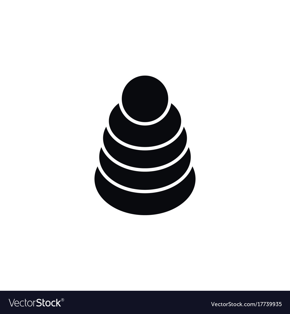 Isolated tower icon toy element can