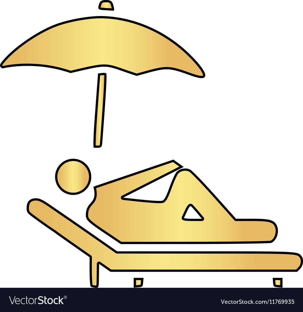 Lounger computer symbol
