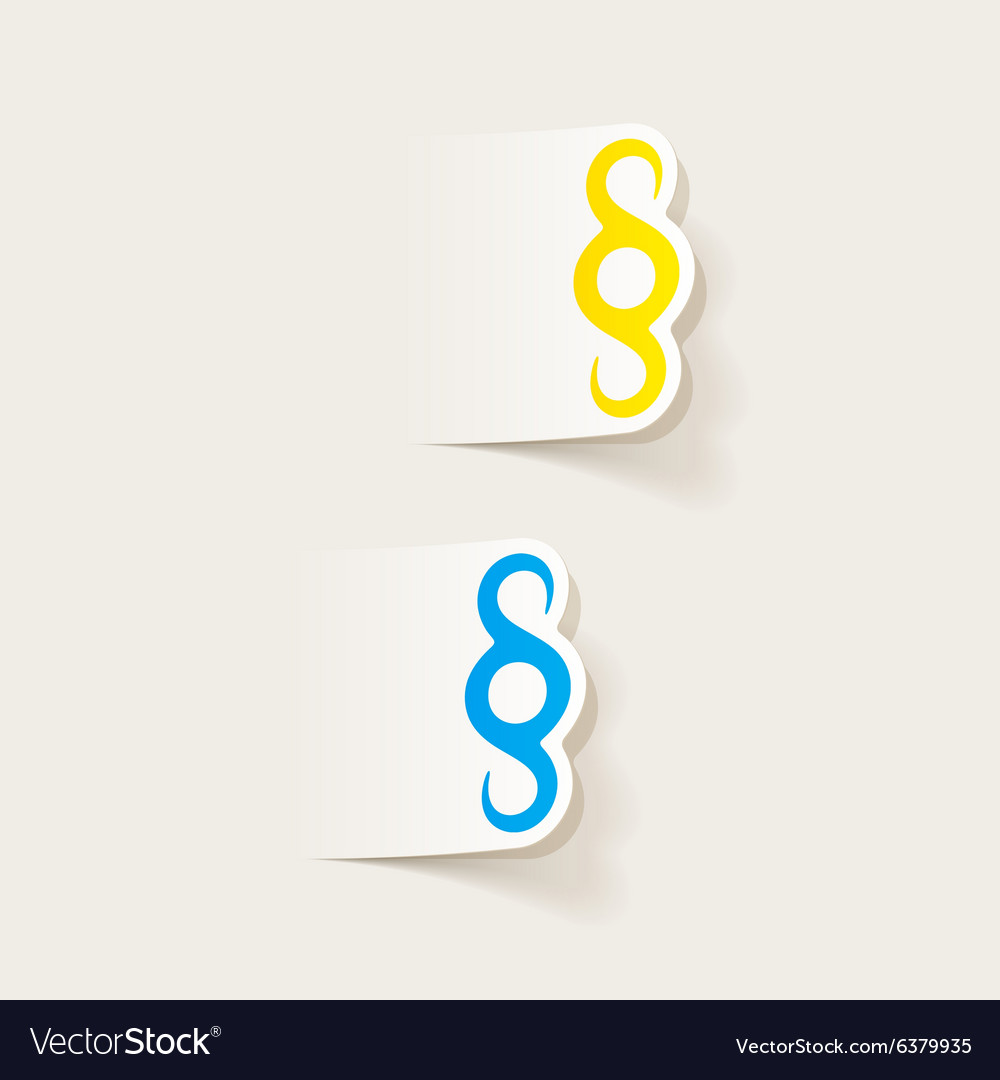Realistic design element paragraph