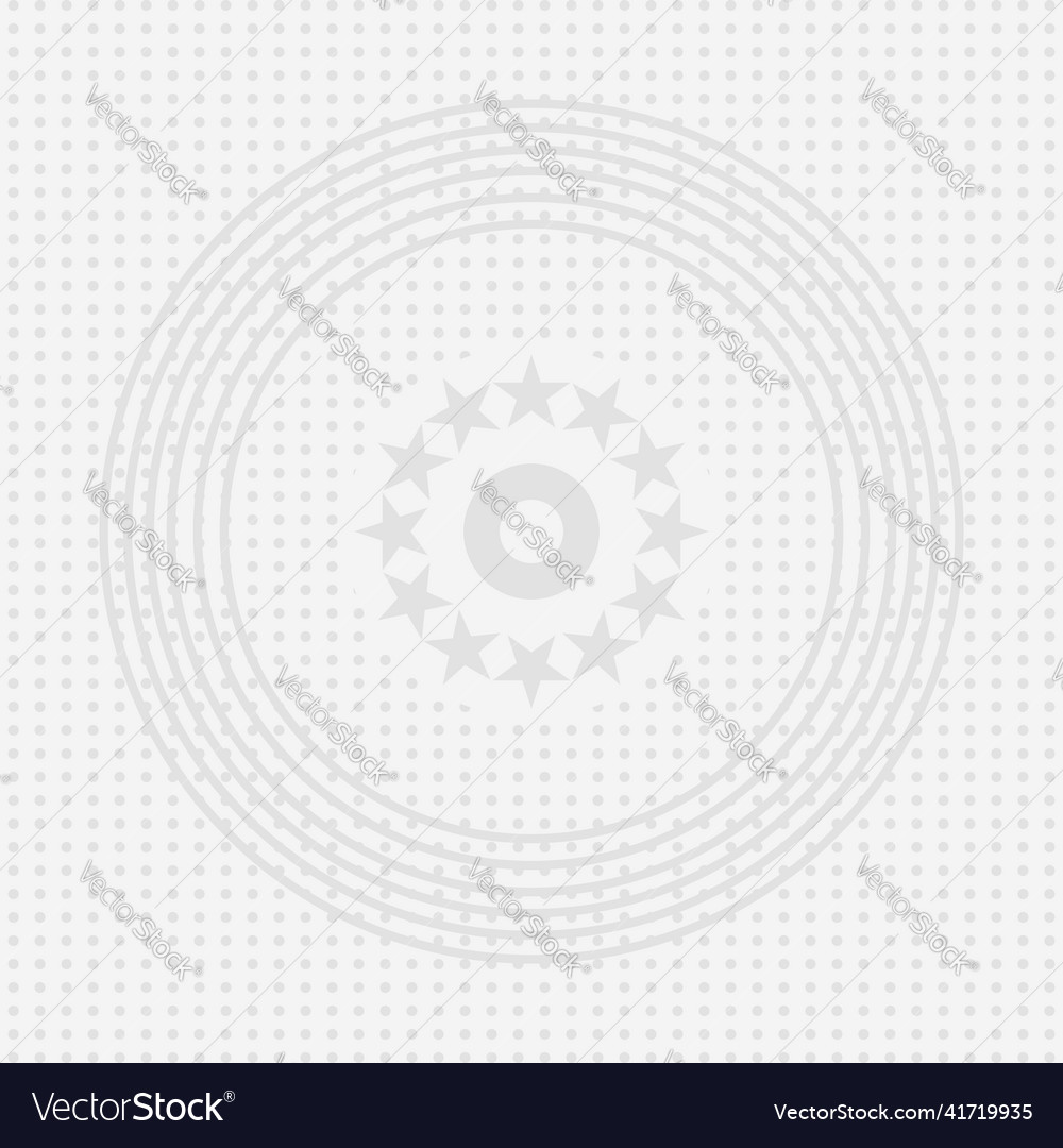Seamless circle shape and star with dot pattern vector image Seamless circle shape and star with dot pattern