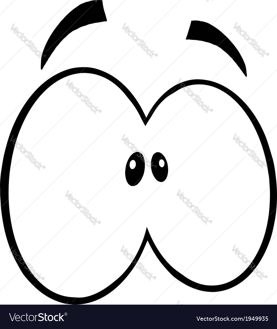 Set Cartoon Eyes Royalty Free Vector Image Vectorstock 2154