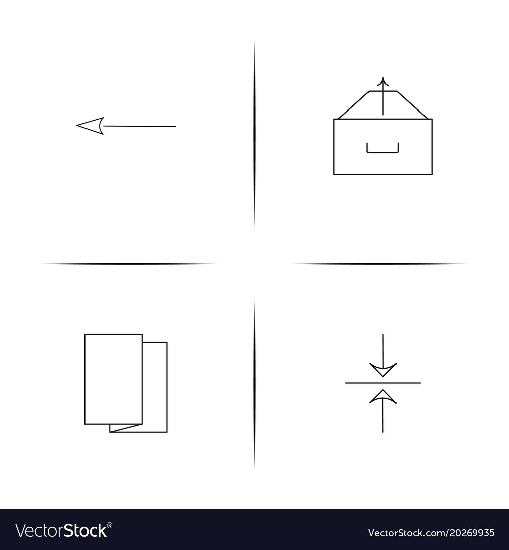 Web linear simple icon setoutline icons
