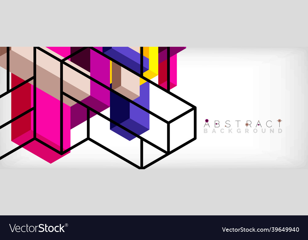 Abstract background 3d cubes cubic elements