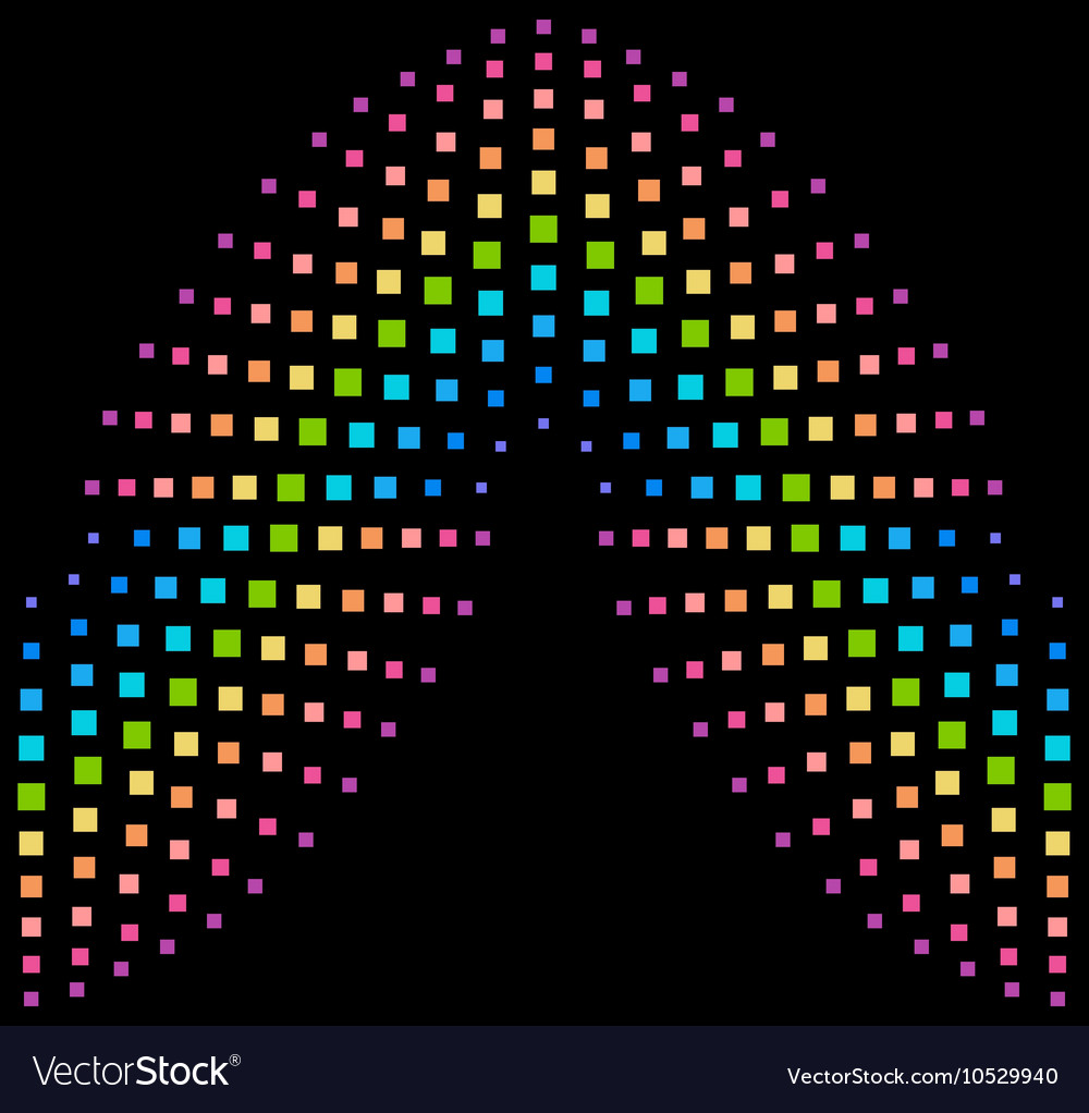 Abstract rainbow element background consisting