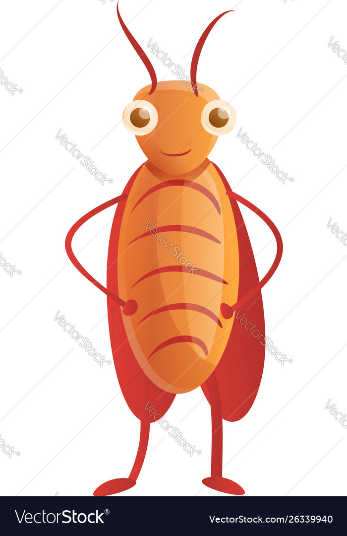 Cute cockroach icon cartoon style Royalty Free Vector Image